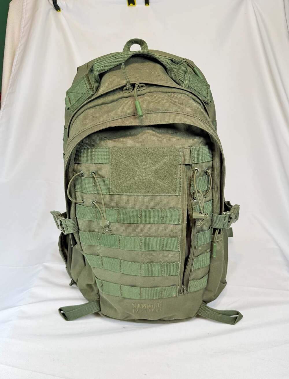 Samurai Military Tactical Hanzo Daypack OD Green MOLLE Backpack Hydration Compat